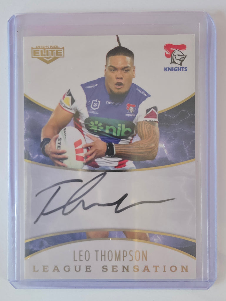 NRL 2025 Elite | League Sensations White | #LSW09 | Leo Thompson |#29/96|Knights