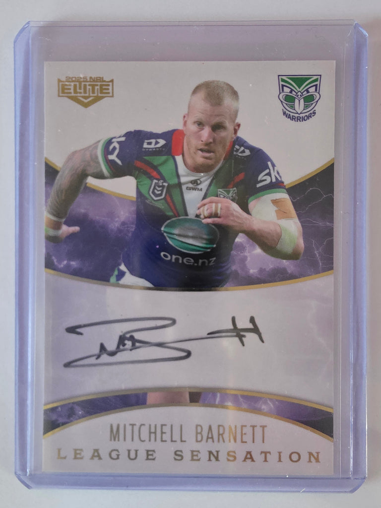 NRL 2025 Elite | League Sensations White|#LSW16|Mitchell Barnett|#42/96|Warriors