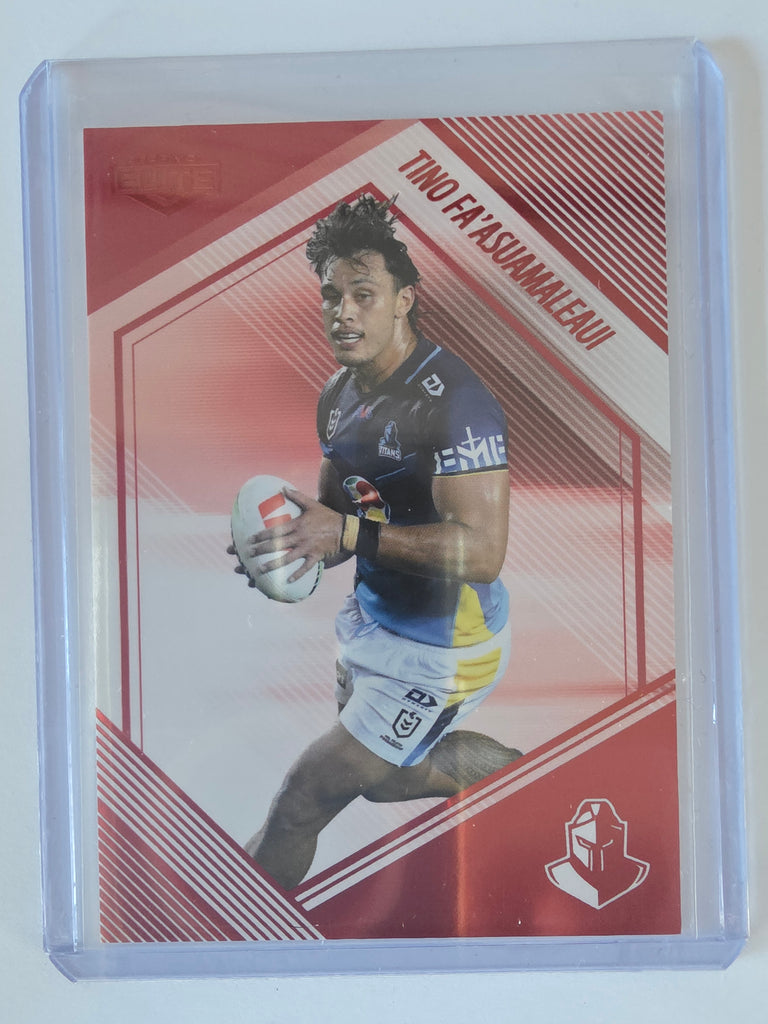 NRL 2025 Elite | Mojo Ruby | #MR50 | Tino Fa'asuamaleaui | #15/53 | Titans