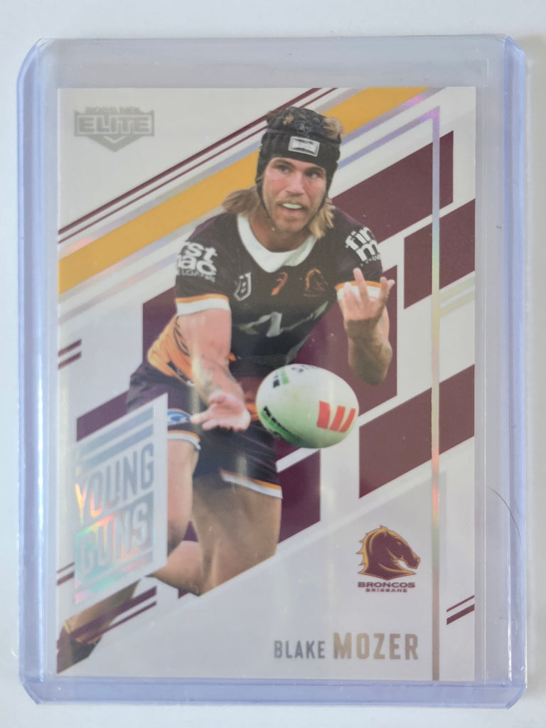 NRL 2025 Elite | Young Guns White | #YG01 | Blake Mozer | #202/221 | Broncos