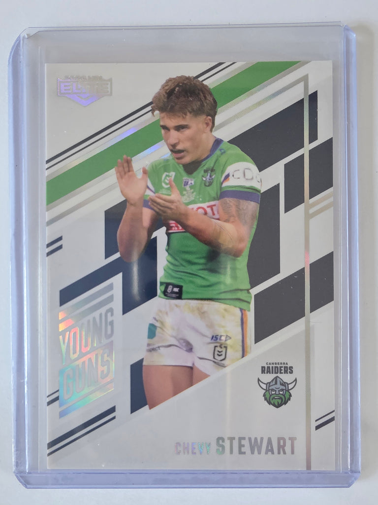 NRL 2025 Elite | Young Guns White | #YG04 | Chevy Stewart | #200/221 | Raiders