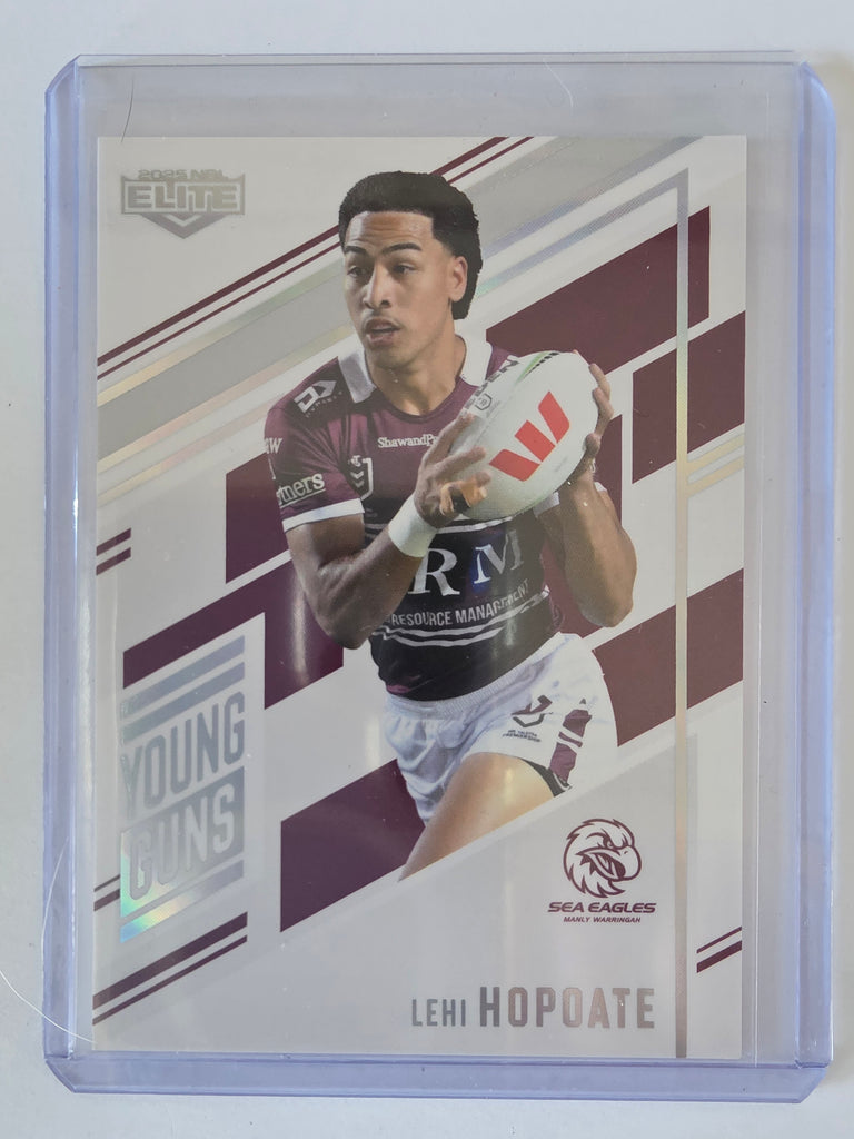 NRL 2025 Elite | Young Guns White | #YG13 | Lehi Hopoate | #136/221 | Sea Eagles