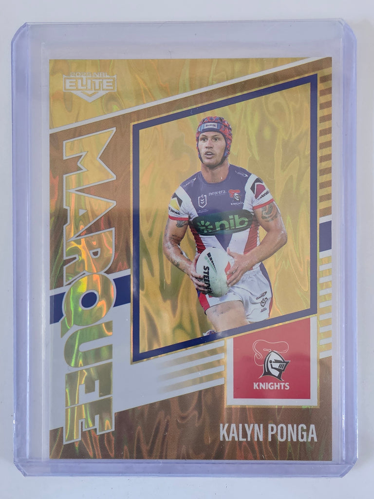 NRL 2025 Elite | Marquee Gold | #MG22 | Kalyn Ponga | #48/93 | Knights