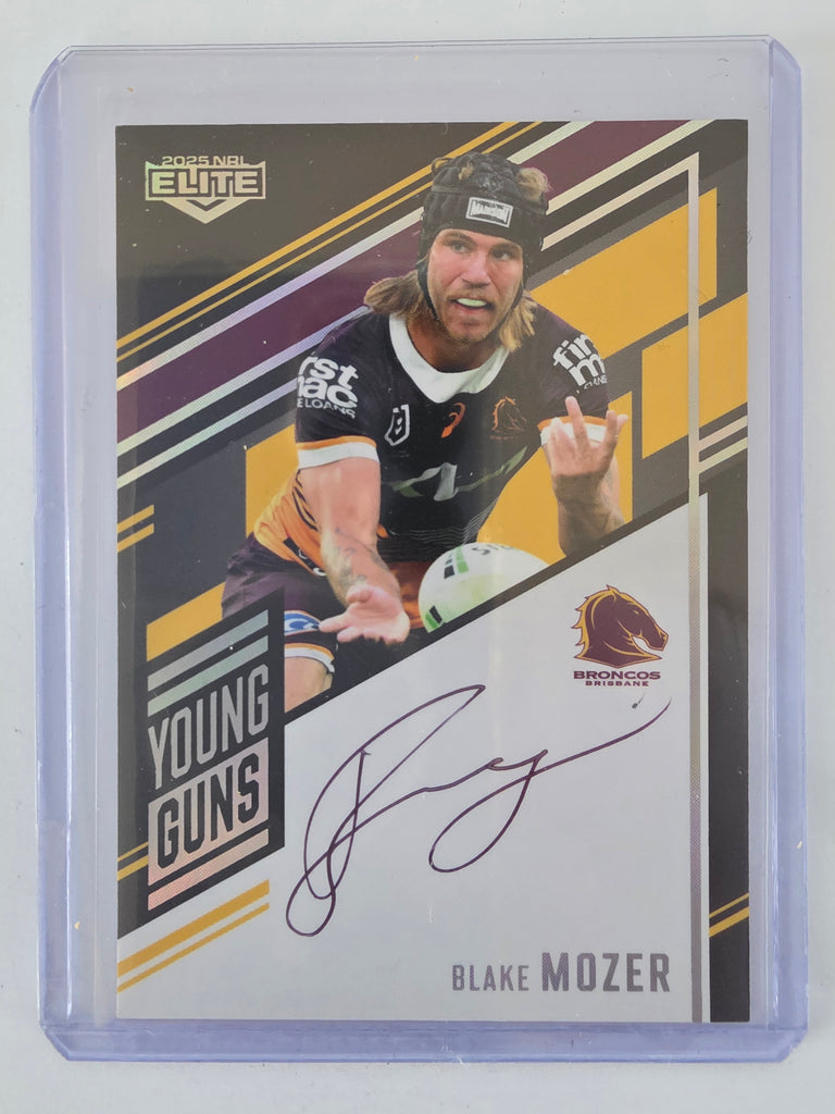 NRL 2025 Elite | Young Guns Black | #YGS01 | Blake Mozer | #032/159 | Broncos