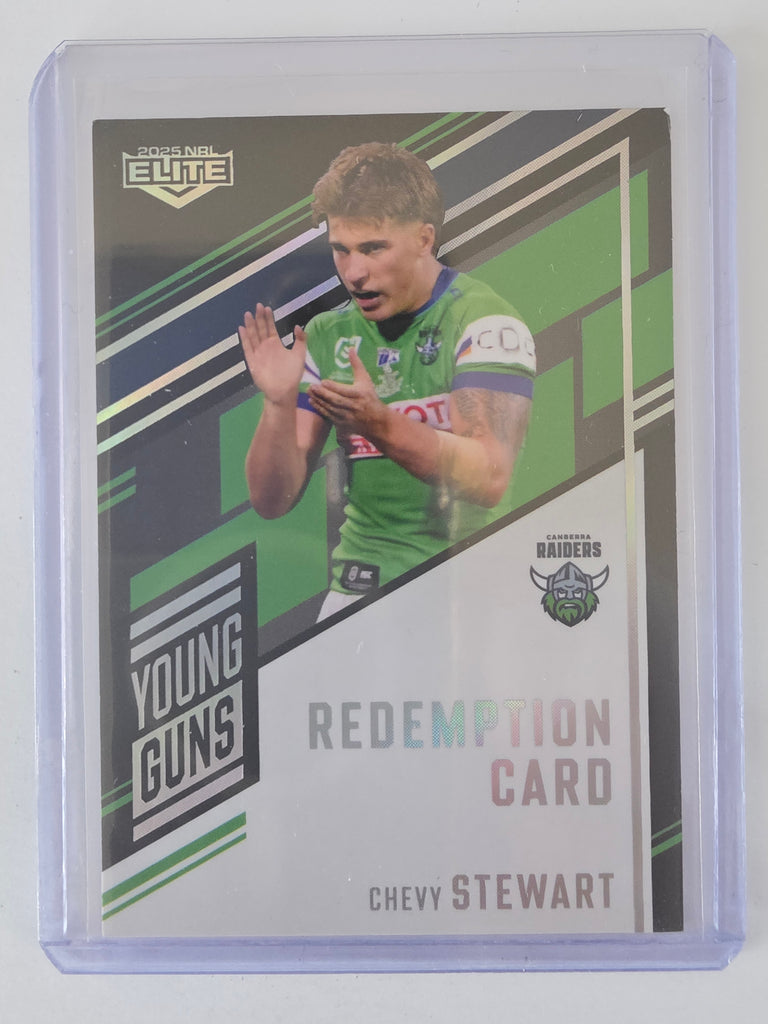 NRL 2025 Elite | Young Guns Black | #YGS02 | Chevy Stewart | #036/159 | Raiders