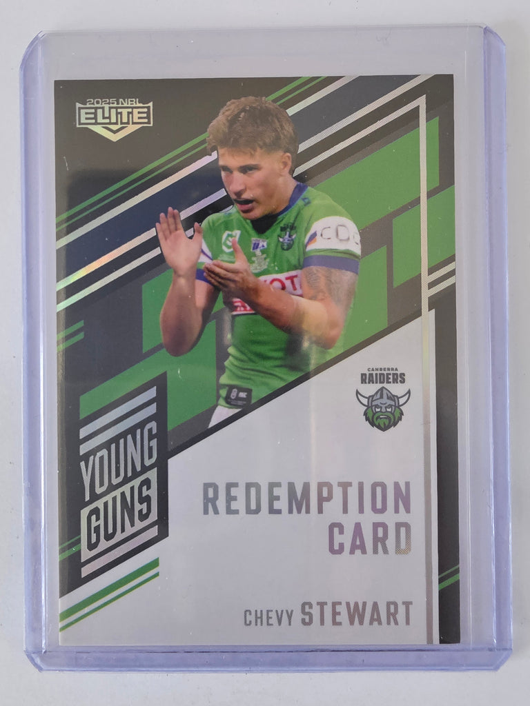 NRL 2025 Elite | Young Guns Black | #YGS02 | Chevy Stewart | #083/159 | Raiders