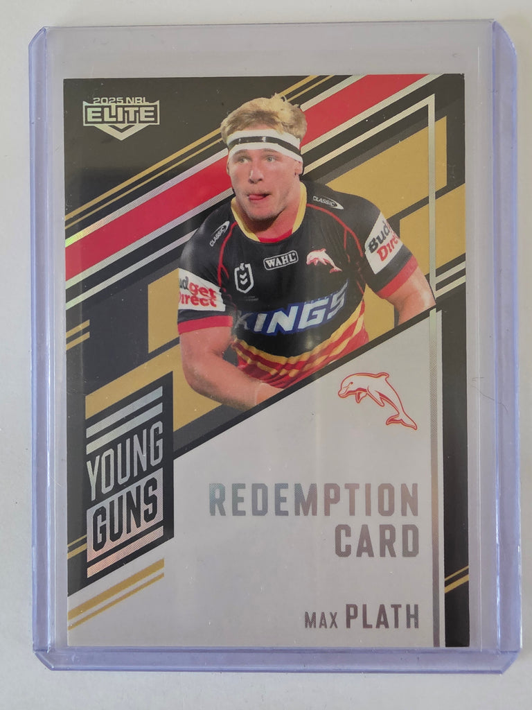 NRL 2025 Elite | Young Guns Black | #YGS05 | Max Plath | #090/159 | Dolphins