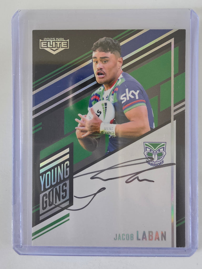 NRL 2025 Elite | Young Guns Black | #YGS16 | Jacob Laban | #039/159 | Warriors