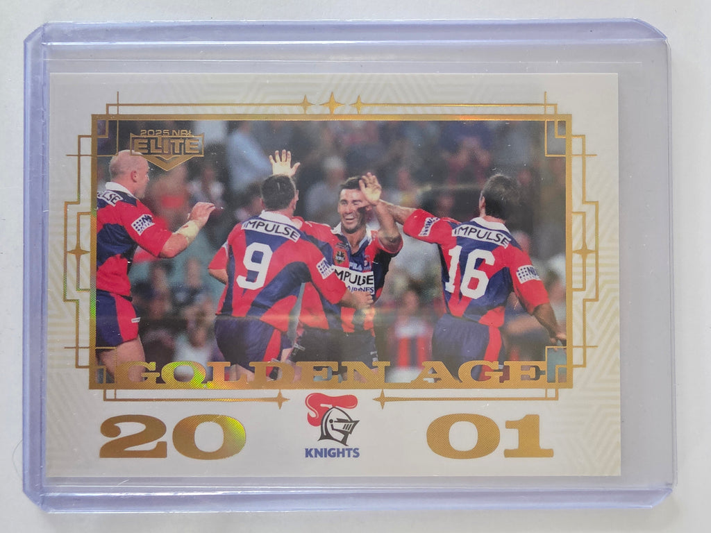 NRL 2025 Elite | Golden Age | #GA09 | Newcastle Knights 2001 | #064/120