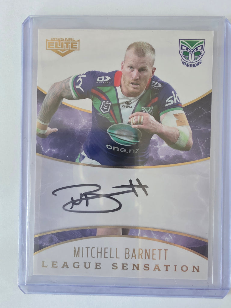 NRL 2025 Elite | League Sensations White|#LSW16|Mitchell Barnett|#58/96|Warriors