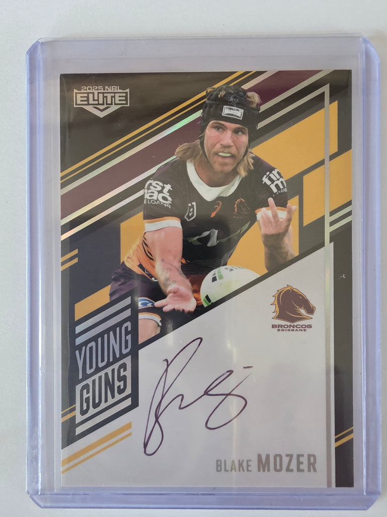NRL 2025 Elite | Young Guns Black | #YGS01 | Blake Mozer | #152/159 | Broncos