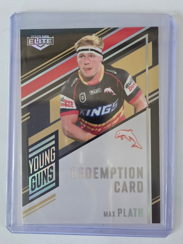 NRL 2025 Elite | Young Guns Black | #YGS05 | Max Plath | #048/159 | Dolphins