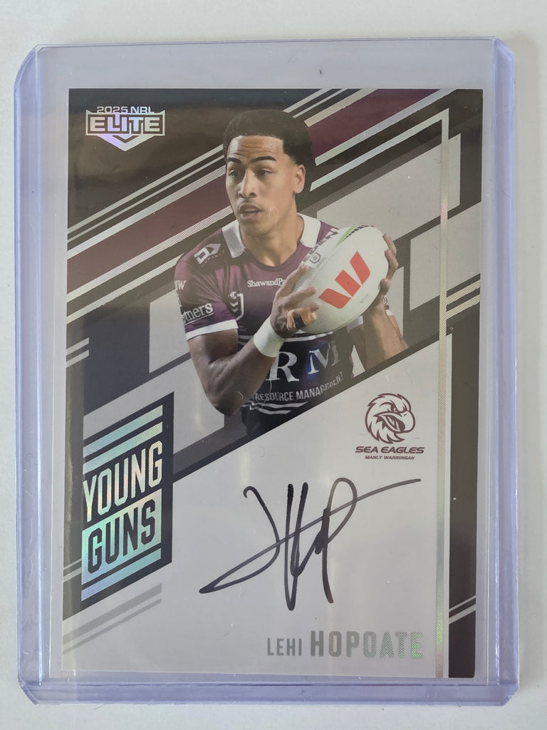 NRL 2025 Elite | Young Guns Black | #YGS07 | Lehi Hopoate | #109/159 Sea Eagles