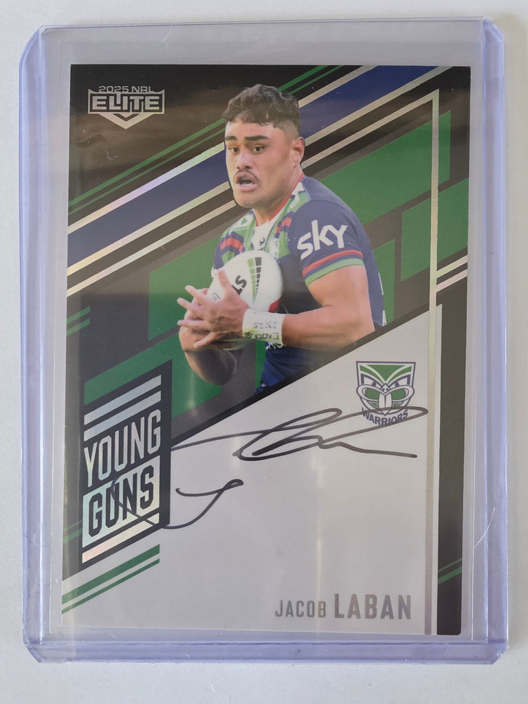 NRL 2025 Elite | Young Guns Black | #YGS16 | Jacob Laban | #007/159 | Warriors