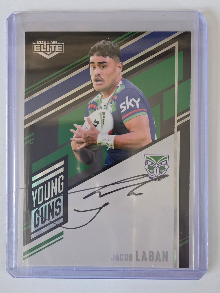 NRL 2025 Elite | Young Guns Black | #YGS16 | Jacob Laban | #023/159 | Warriors