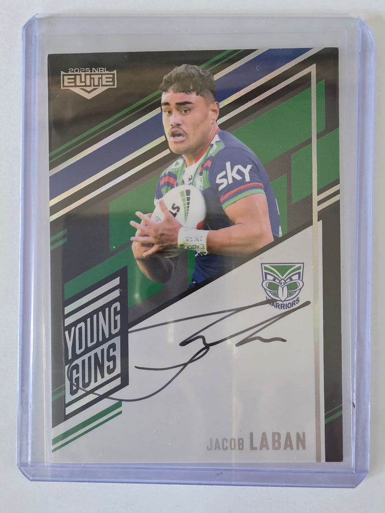 NRL 2025 Elite | Young Guns Black | #YGS16 | Jacob Laban | #054/159 | Warriors