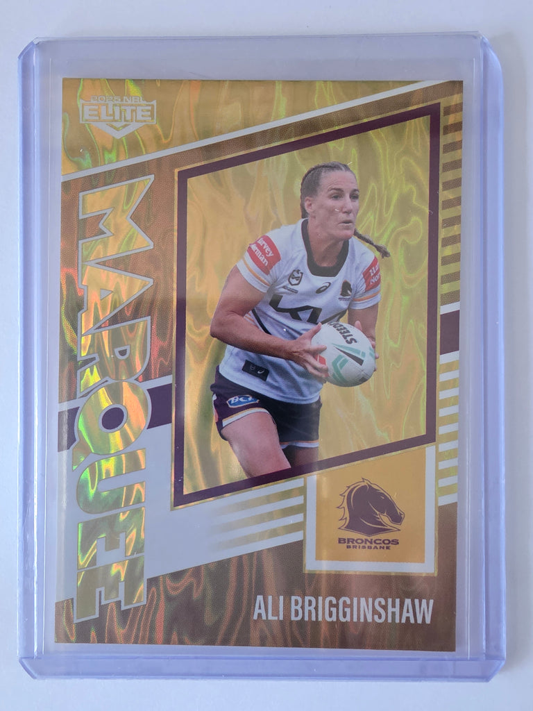NRL 2025 Elite | Marquee Gold | #MG03 | Ali Brigginshaw | #69/93 | Broncos