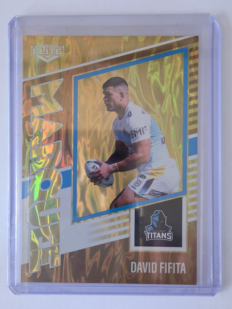 NRL 2025 Elite | Marquee Gold | #MG15 | David Fafita | #56/93 | Titans