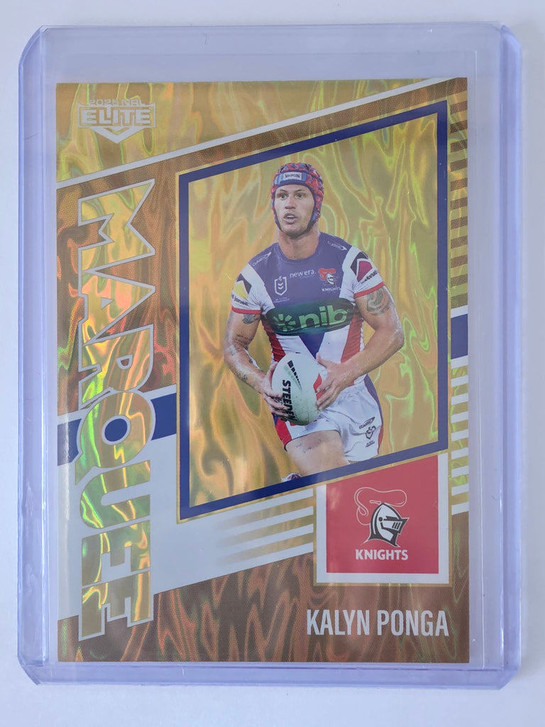 NRL 2025 Elite | Marquee Gold | #MG22 | Kalyn Ponga | #03/93 | Knights