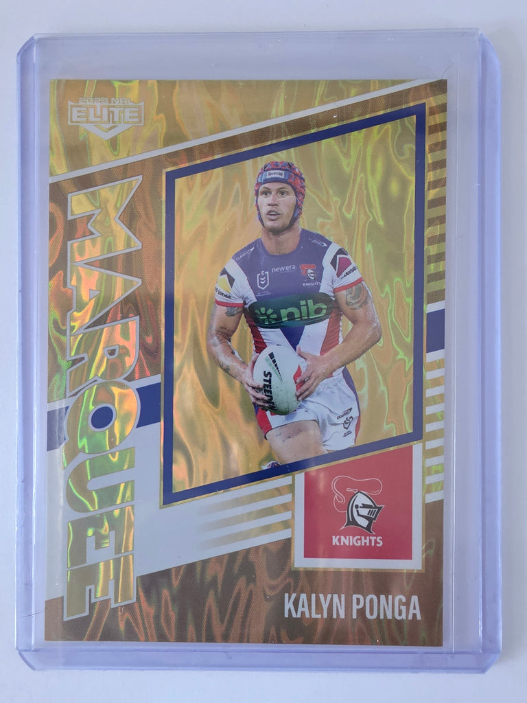 NRL 2025 Elite | Marquee Gold | #MG22 | Kalyn Ponga | #65/93 | Knights
