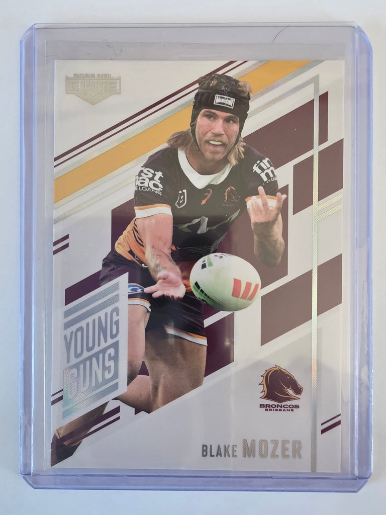NRL 2025 Elite | Young Guns White | #YG01 | Blake Mozer | #060/221 | Broncos