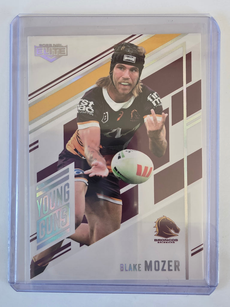 NRL 2025 Elite | Young Guns White | #YG01 | Blake Mozer | #136/221 | Broncos