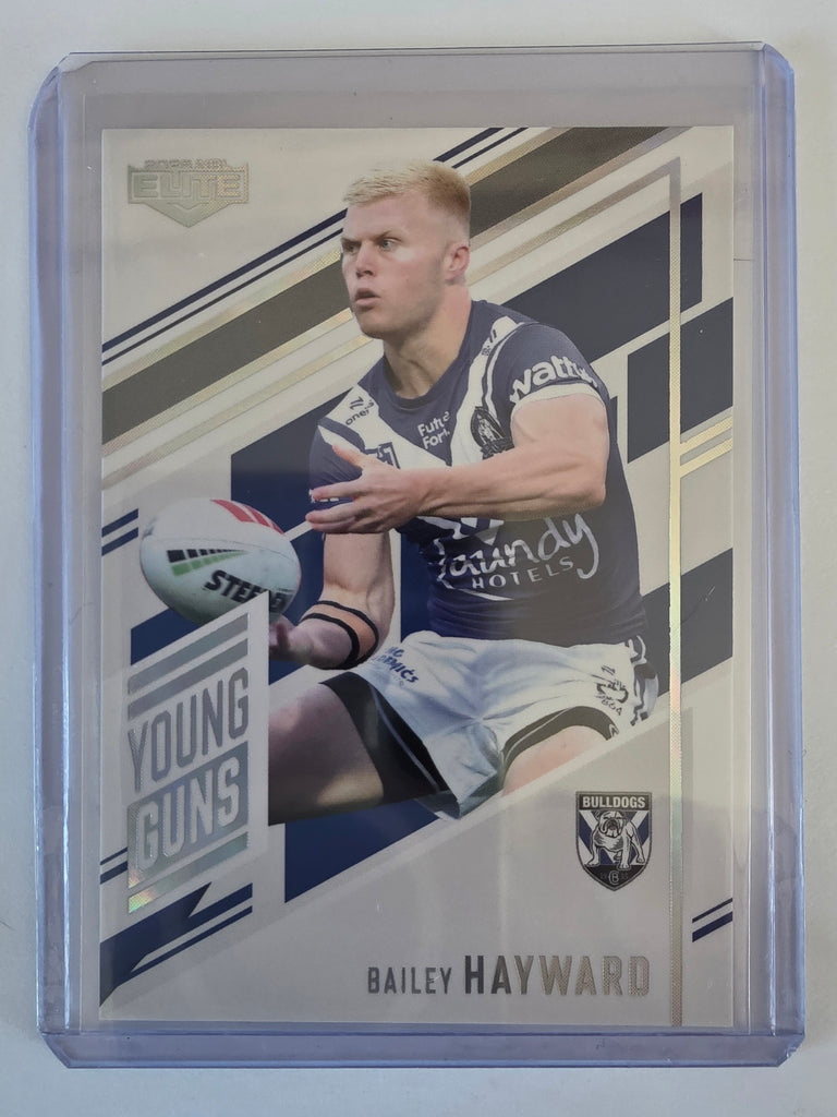 NRL 2025 Elite | Young Guns White | #YG06 | Bailey Hayward | #118/221 | Bulldogs