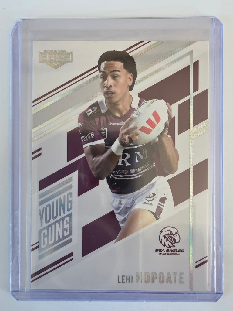 NRL 2025 Elite | Young Guns White | #YG13 | Lehi Hopoate | #174/221 | Sea Eagles