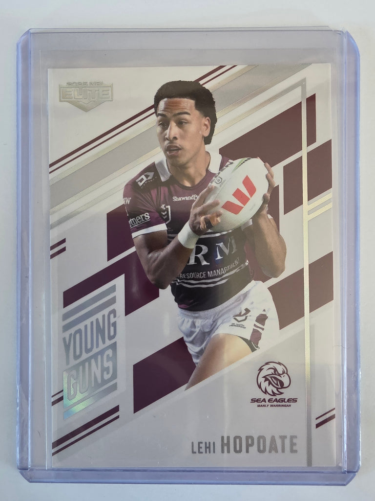 NRL 2025 Elite | Young Guns White | #YG13 | Lehi Hopoate | #199/221 | Sea Eagles