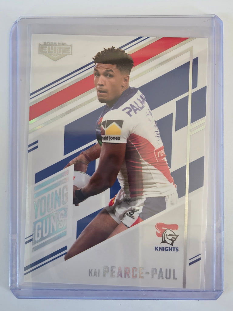 NRL 2025 Elite | Young Guns White | #YG17 | Kai Pearce-Paul | #220/221 | Knights