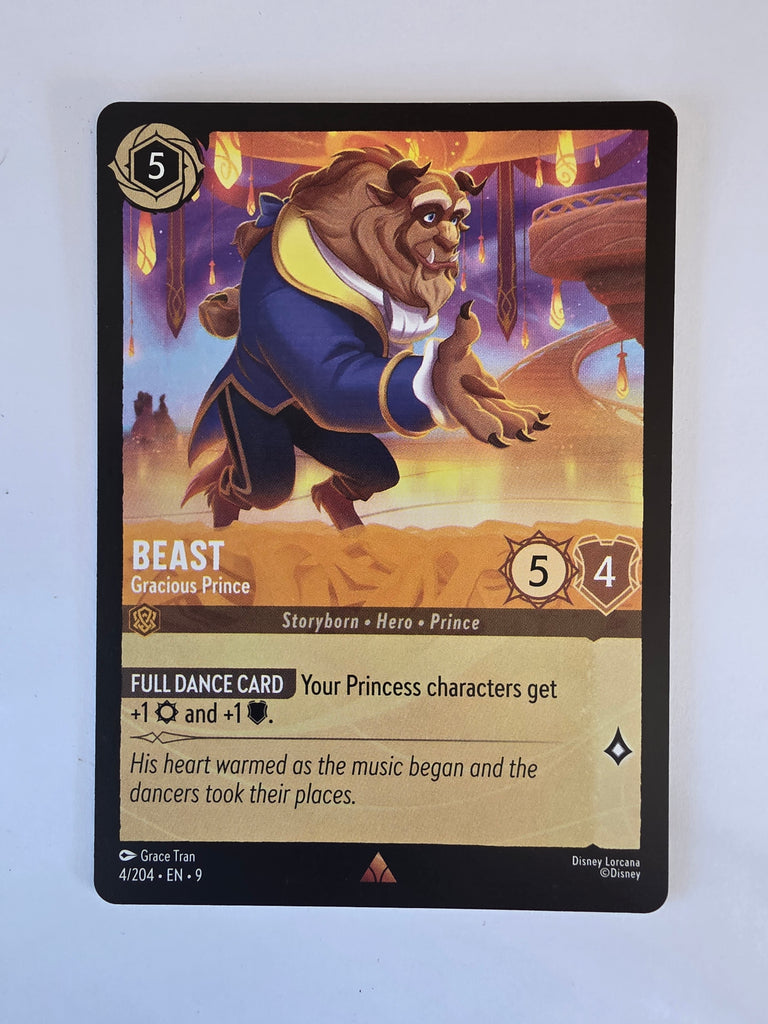 Disney Lorcana | Set 9 Fabled | 4/204 | Beast - Gracious Prince | Rare