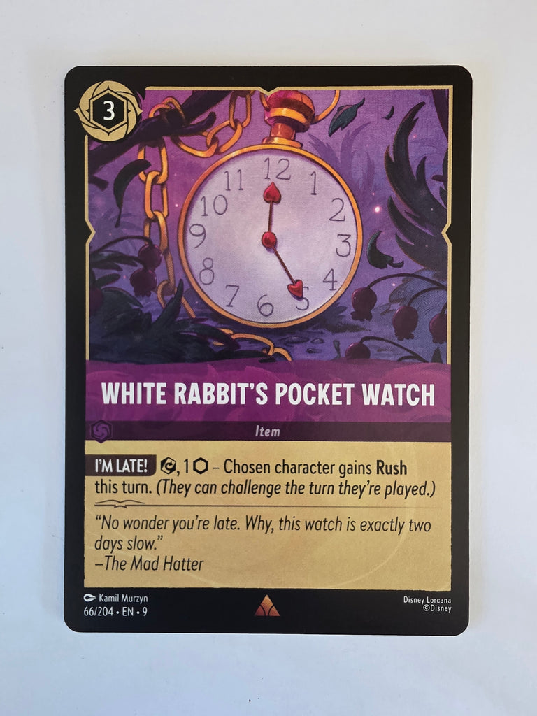 Disney Lorcana | Set 9 Fabled | 66/204 | White Rabbit's Pocket Watch | Rare