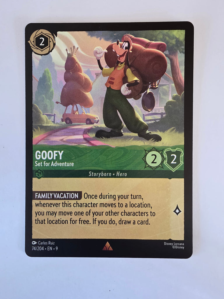 Disney Lorcana | Set 9 Fabled | 74/204 | Goofy - Set for Adventure | Rare