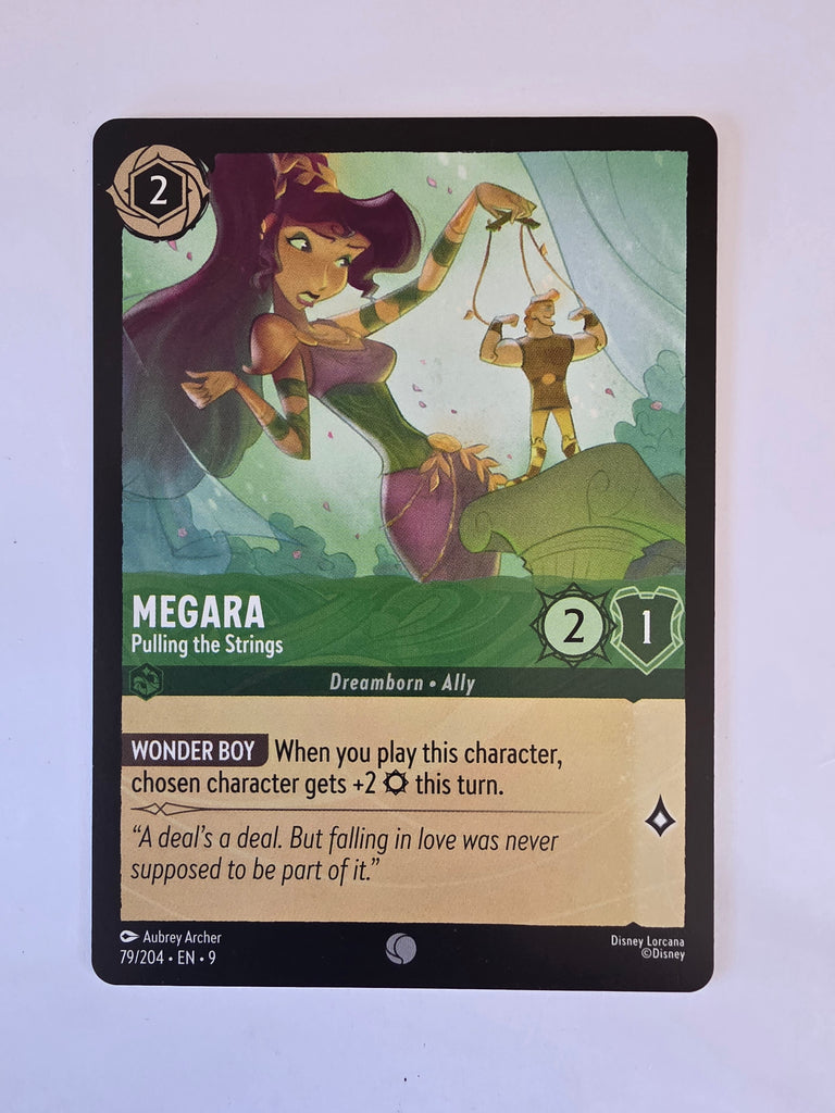 Disney Lorcana | Set 9 Fabled | 79/204 | Megara - Pulling the Strings | Common