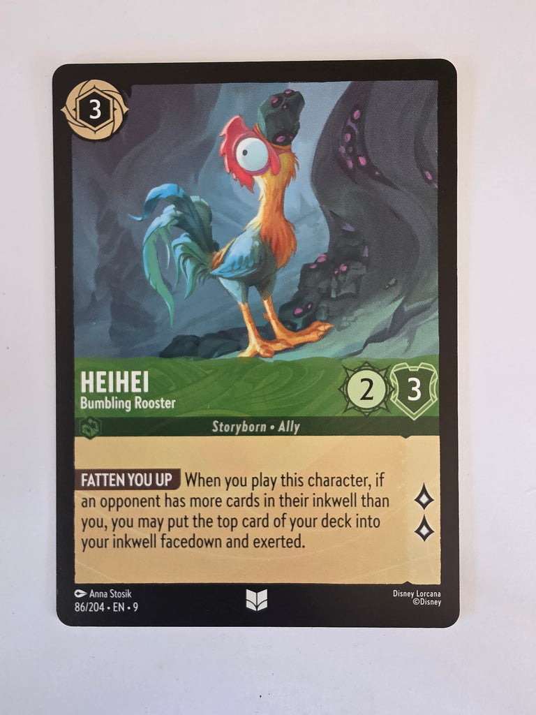 Disney Lorcana | Set 9 Fabled | 86/204 | HeiHei - Bumbling Rooster | Uncommon