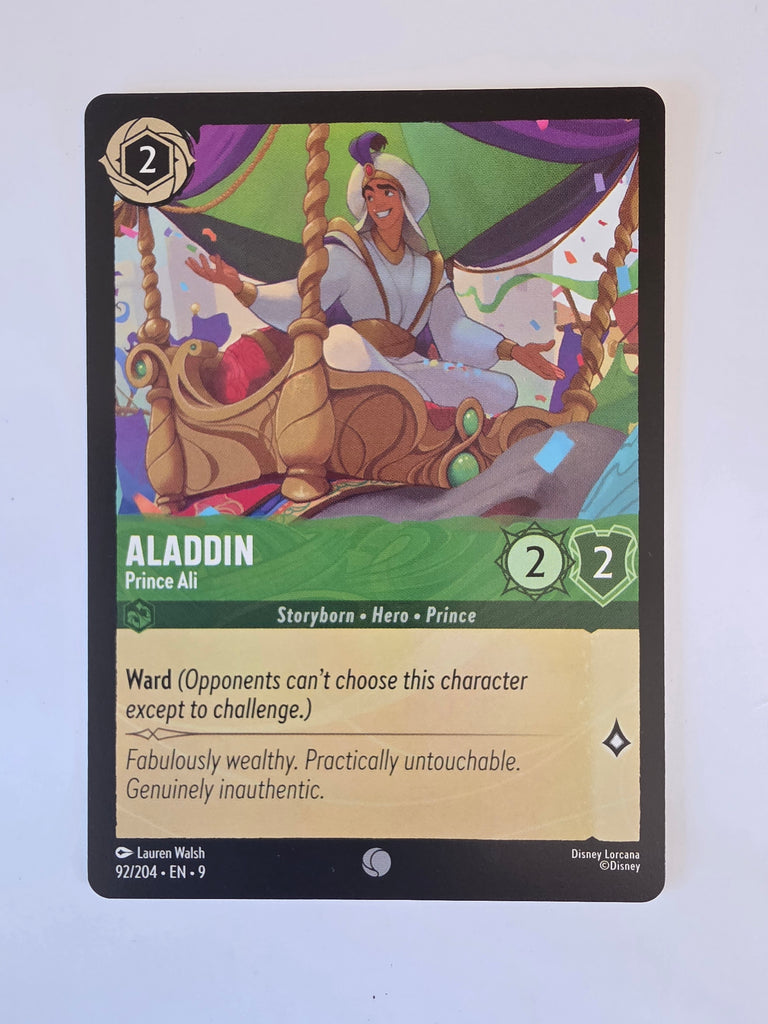 Disney Lorcana | Set 9 Fabled | 92/204 | Aladdin - Prince Ali | Common