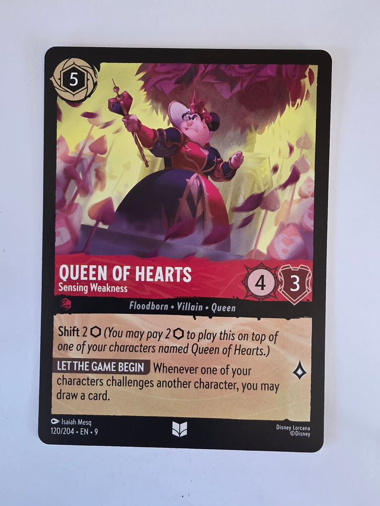 Disney Lorcana | Fabled 120/204 | Queen of Hearts - Sensing Weakness | Uncommon