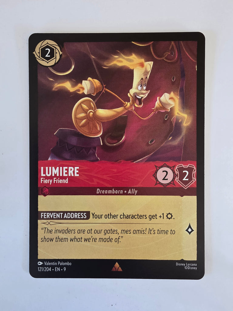 Disney Lorcana | Set 9 Fabled | 121/204 | Lumiere - Fiery Friend | Rare