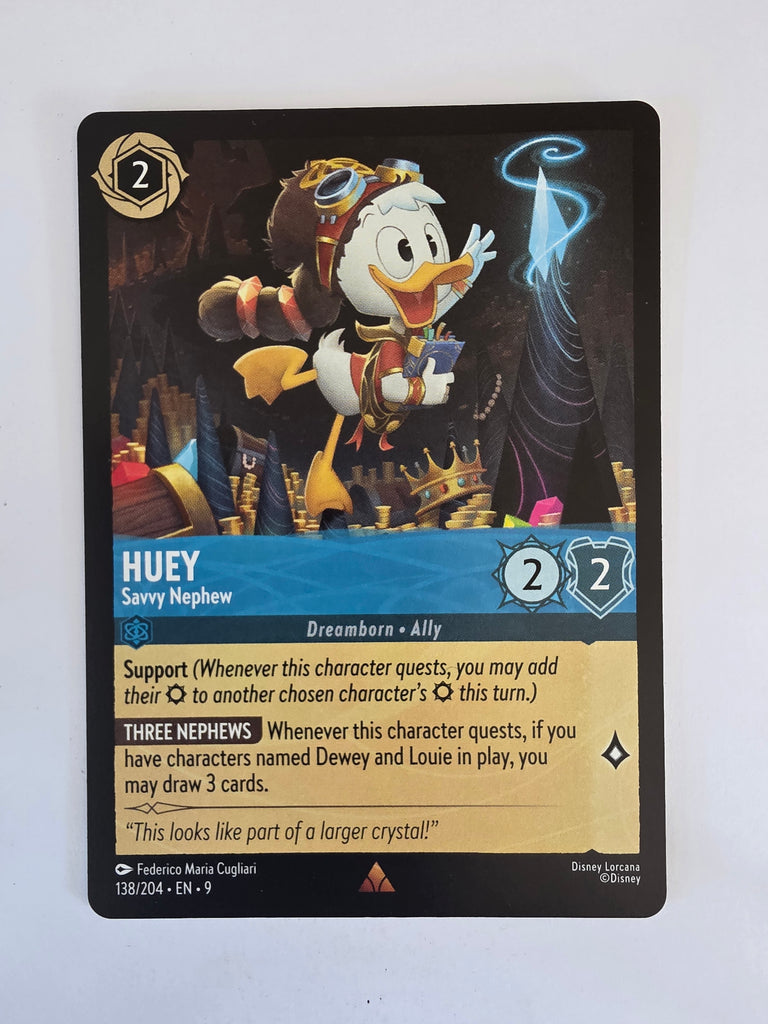 Disney Lorcana | Set 9 Fabled | 138/204 | Huey - Savvy Nephew | Rare