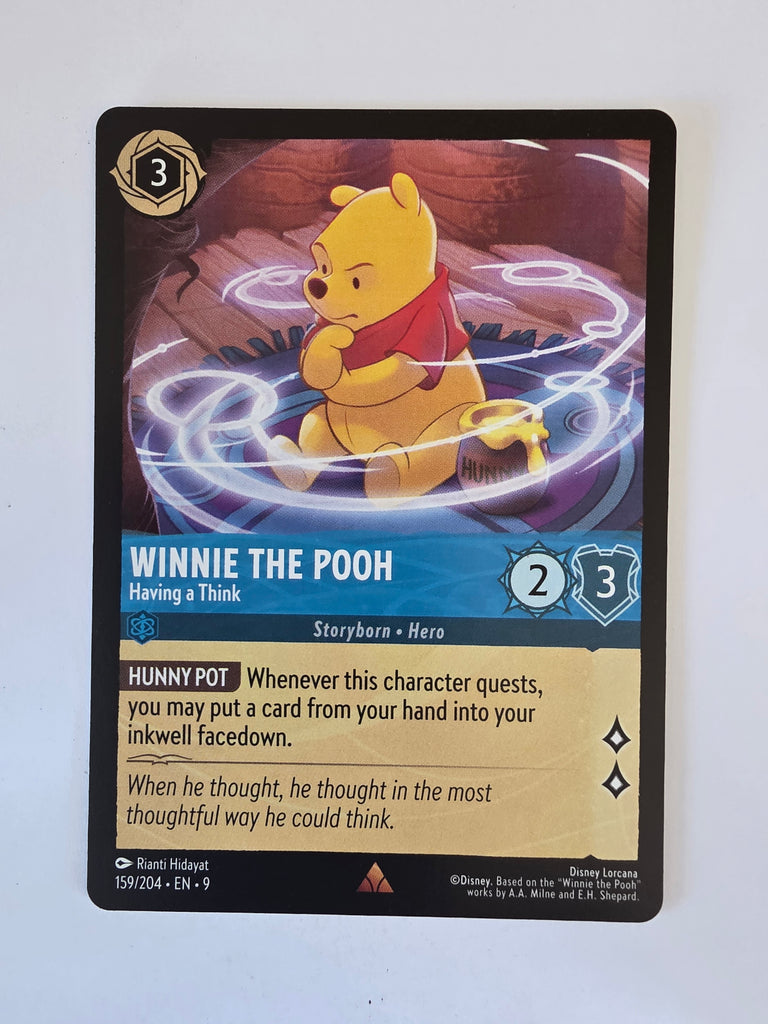 Disney Lorcana | Fabled | 159/204 | Winnie the Pooh - Having A Think | Rare