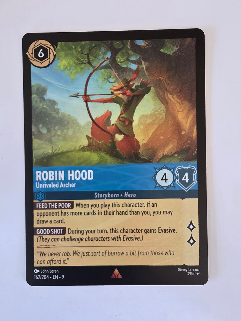 Disney Lorcana | Set 9 Fabled | 162/204 | Robin Hood - Unrivaled Archer | Rare