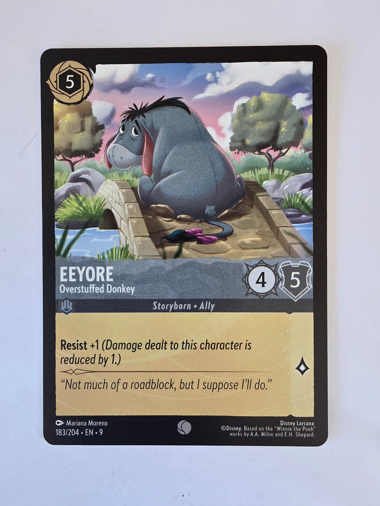 Disney Lorcana | Set 9 Fabled | 183/204 | Eeyore - Overstuffed Donkey | Common