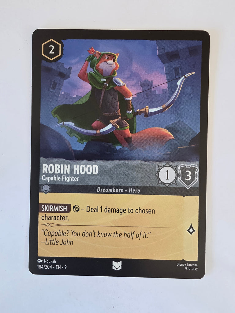 Disney Lorcana | Set 9 Fabled 184/204 | Robin Hood - Capable Fighter | Uncommon