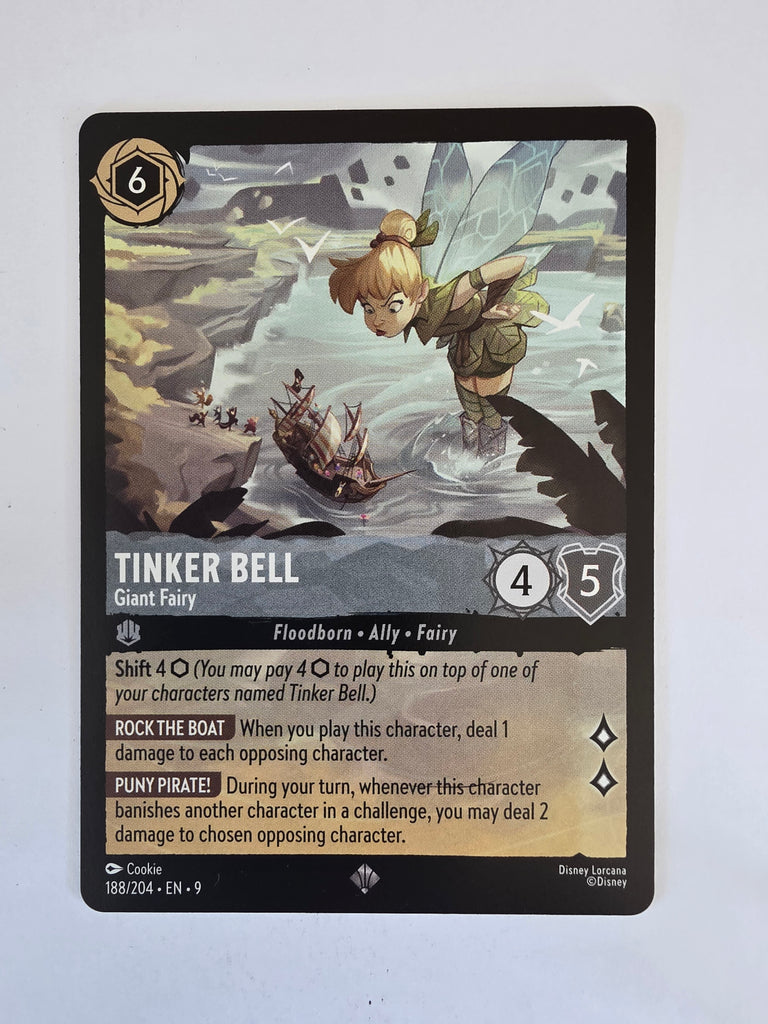 Disney Lorcana | Set 9 Fabled | 188/204 | Tinker Bell - Giant Fairy | Super Rare