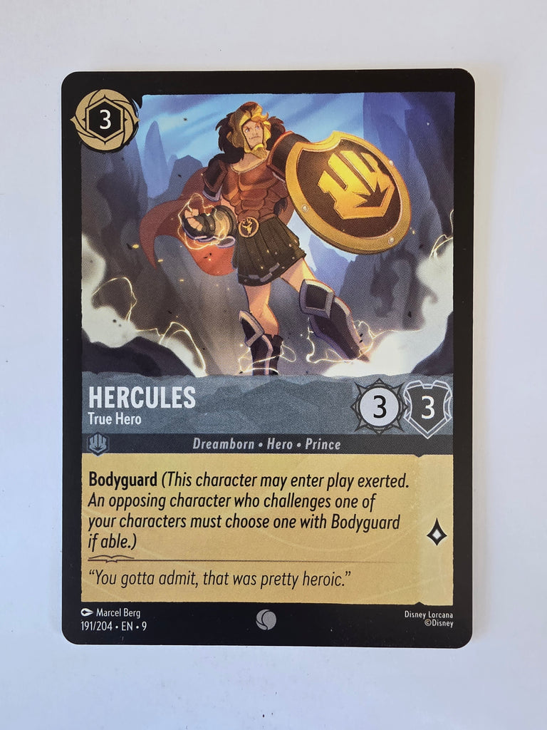 Disney Lorcana | Set 9 Fabled | 191/204 | Hercules - True Hero | Common