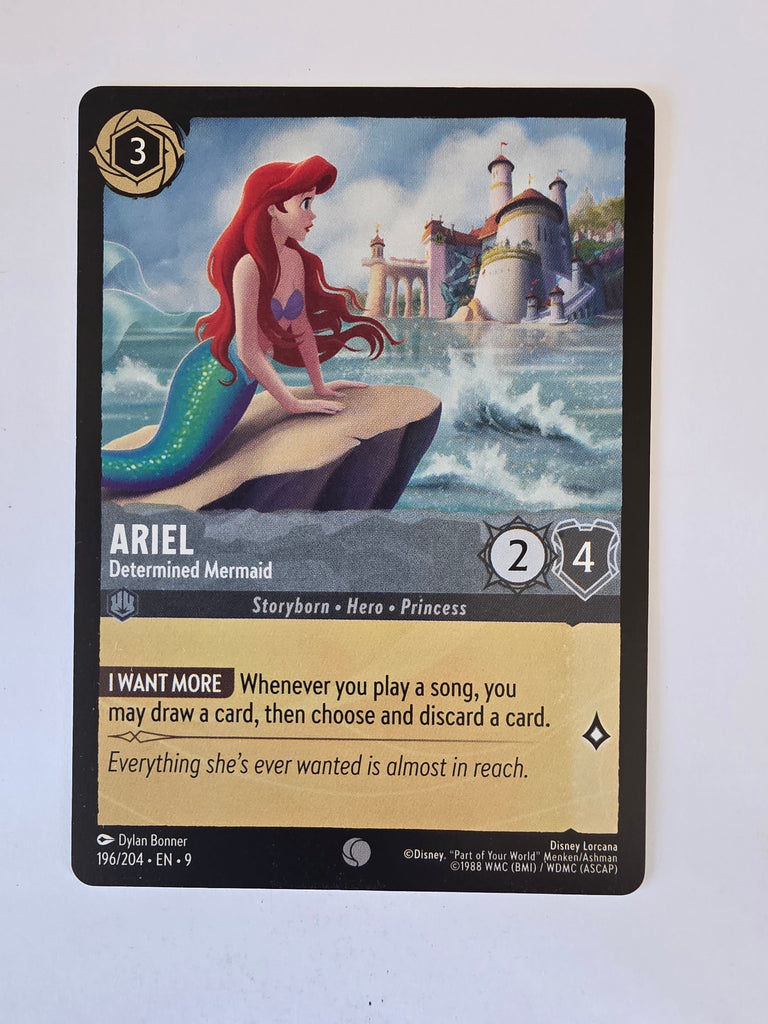 Disney Lorcana | Set 9 Fabled | 196/204 | Ariel - Determined Mermaid | Common