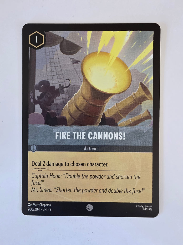 Disney Lorcana | Set 9 Fabled | 200/204 | Fire The Cannons! | Common
