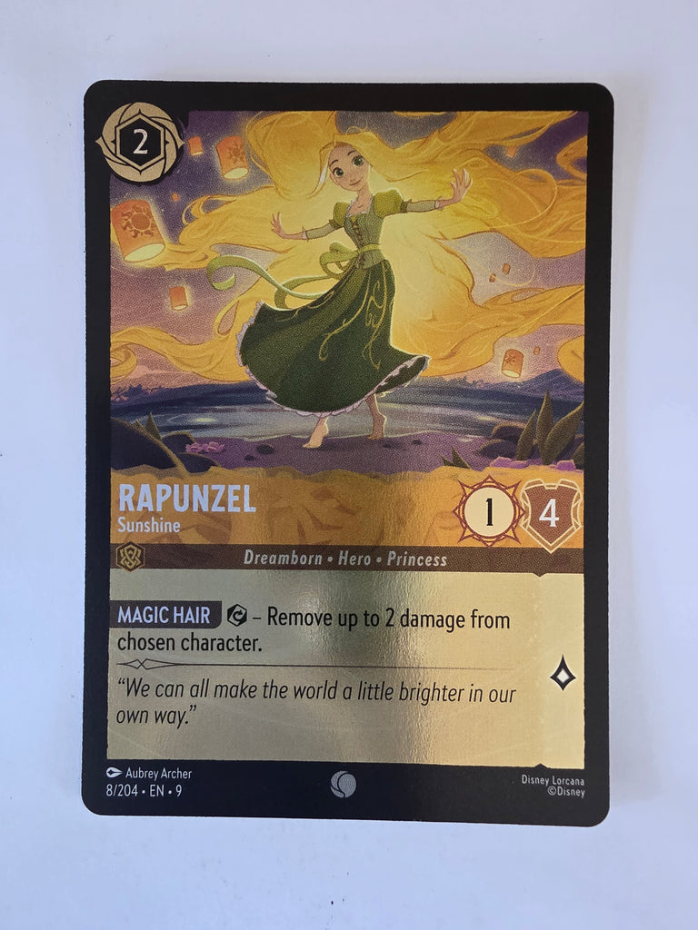 Disney Lorcana | Fabled | 8/204 | COLDFOIL | Rapunzel - Sunshine | Common