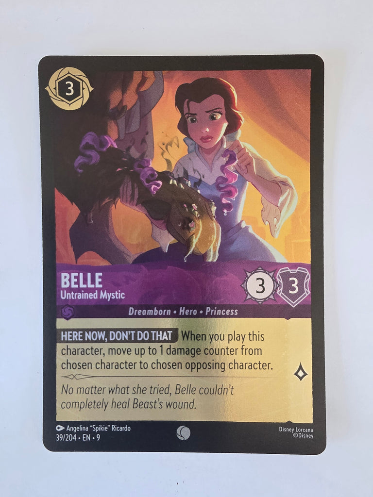 Disney Lorcana | Fabled | 39/204 | COLDFOIL | Belle - Untrained Mystic | Common