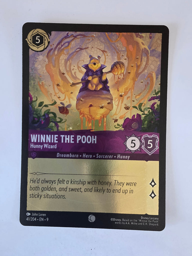 Disney Lorcana |Fabled |41/204 |COLDFOIL |Winnie the Pooh - Hunny Wizard |Common